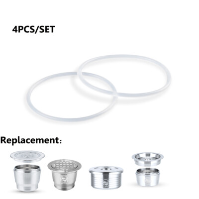 4x Replaced Filter Seal O-rings for Reusable Nespresso K-fee Coffee Capsule Pod