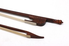 Snake Wood Violin Bow Baroque Style Great white Natural Horse Tail Hair