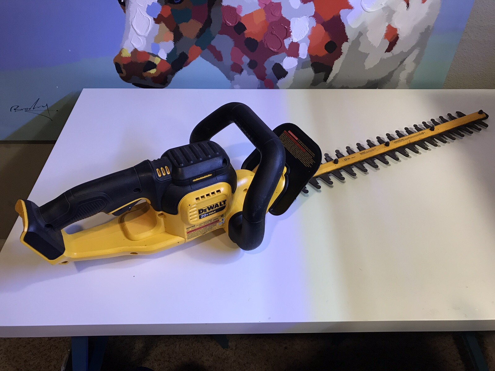 DeWalt DCHT820 20V MAX Cordless Hedge Trimmer Bare Tool Only Used eBay