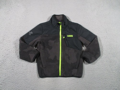 Under Armour Jacket Boys 5 Gray Black 