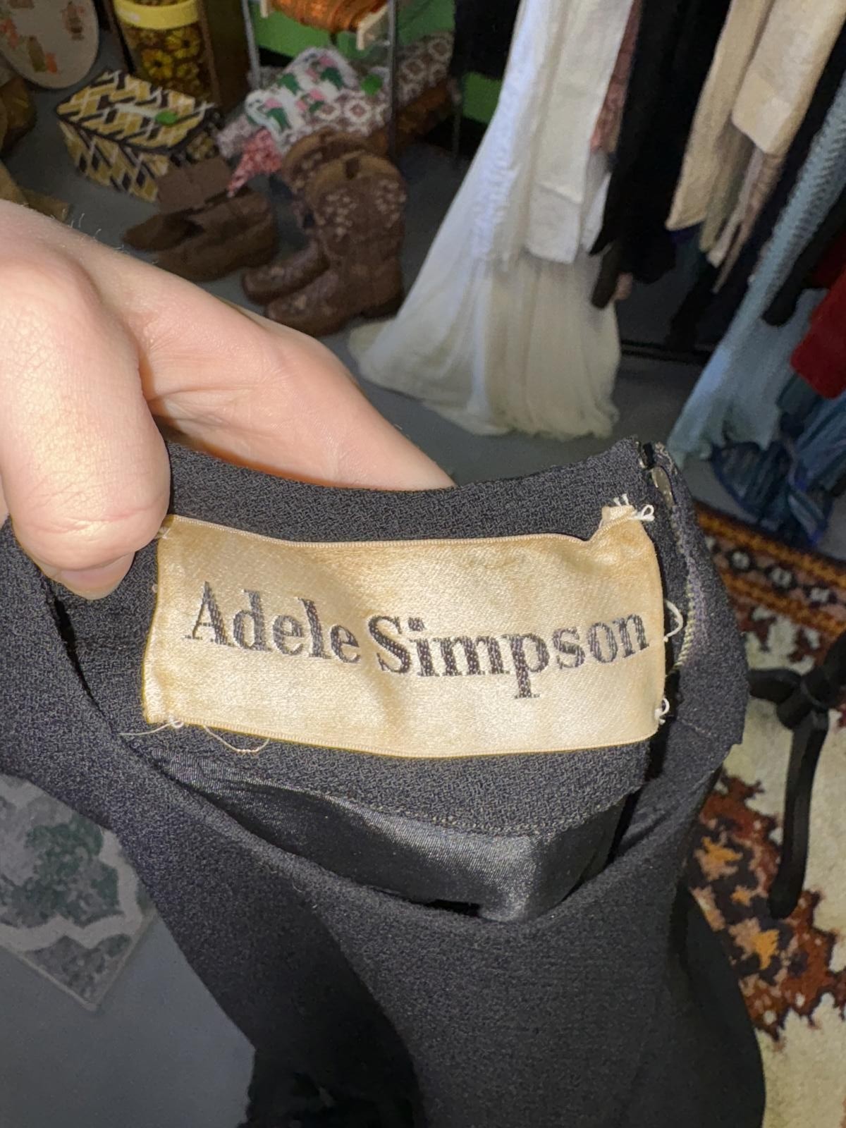 Authentic Vintage 1950s Adele Simpson Formal Dres… - image 2