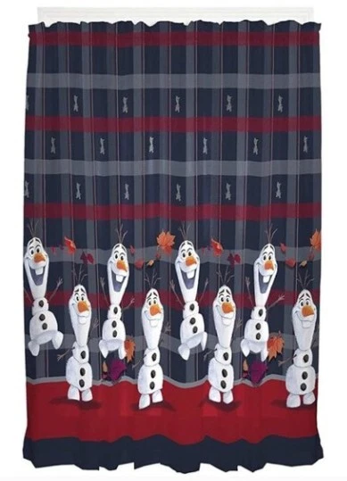 Disney Frozen II Olaf en Cortina de Ventana a Cuadros Juego de Cortinas de 2 Paneles, 82" x 63" Foto 2 de 4