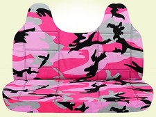 Camouflage Bench Seat Cover With Molded Headrest 24 Colors Select Color 