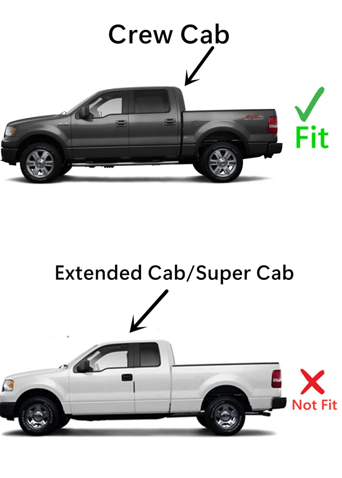 Fits 04-08 Ford F150 4D 06-08 Lincoln Mark LT Driver Left Rear Door Window Glass - Изображение 3 из 4