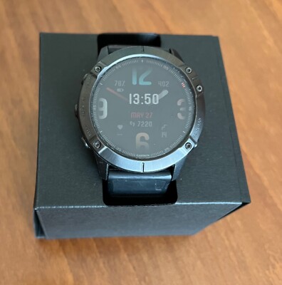 Garmin fēnix 6X Sapphire GPS Smartwatch - Carbon Gray DLC with