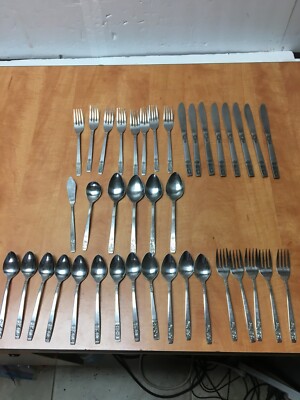 39pcs  Imperial Intl IIC Stainless CORTINA Korea Teaspoons & Soup Spoons Forks