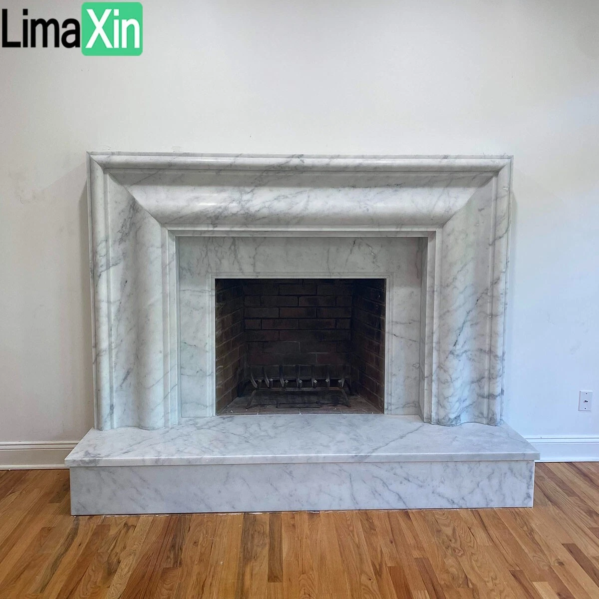Modern design Marble Fireplace Mantel, Italian Carrara white marble mantel  | eBay