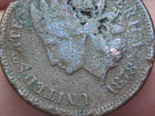 1878 Indian Head Cent Penny- VG/Fine Details- Metal Detector Find?