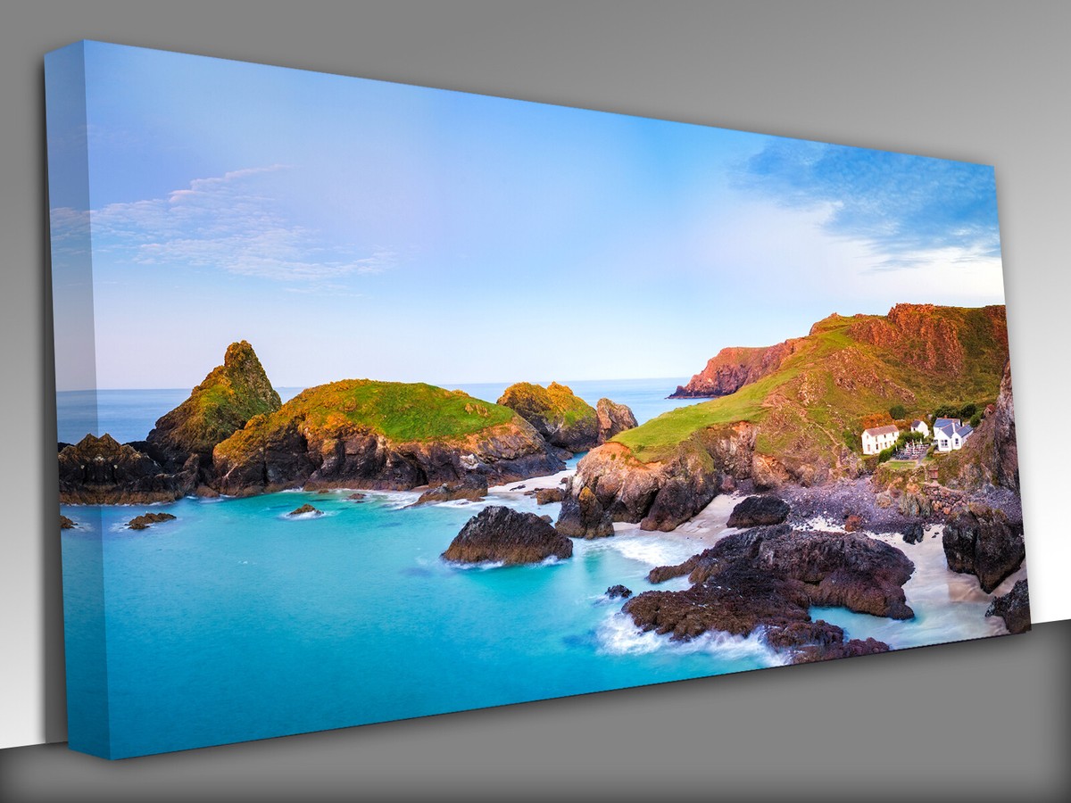 Panorama of Kynance Cove on the Lizard Peninsula, Cornwall Canvas Wall Art  print  eBay UK