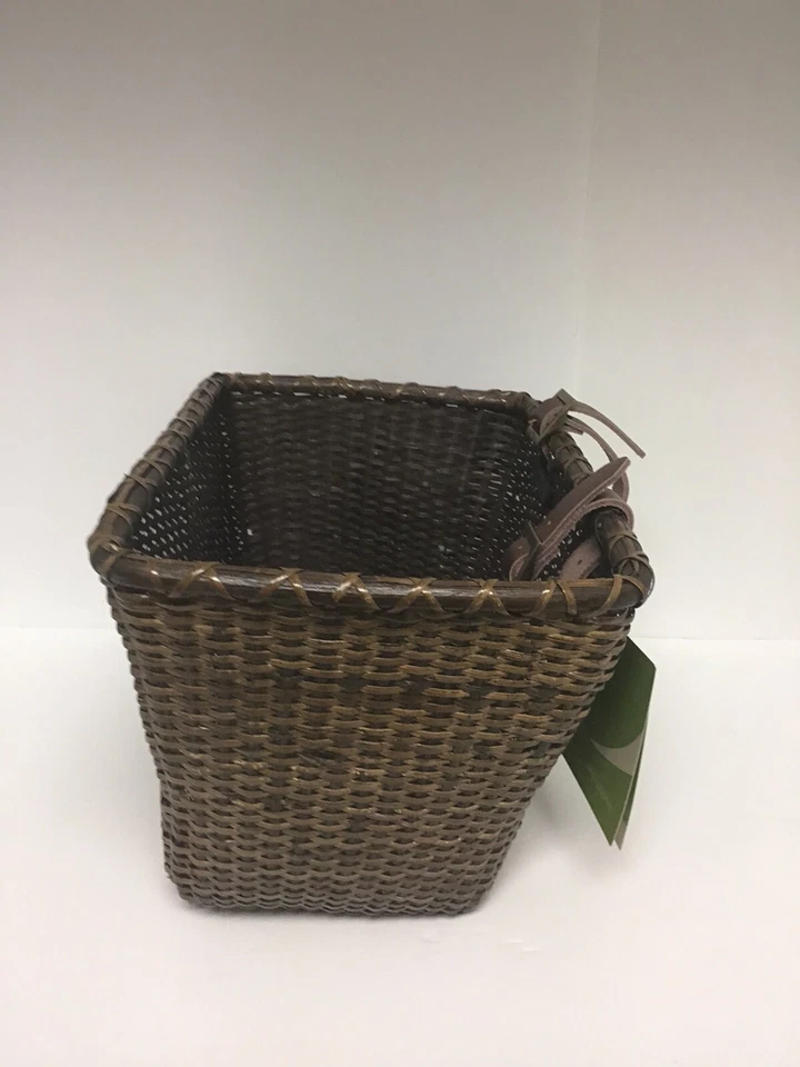 Bicicleta Toto Basket Retrospec 1731 tecido de bengala retangular mancha escura NOVA - Imagem 2 de 4