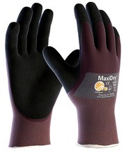 ATG Work Gloves MaxiDry Nitrile Lightweight Grip Oil Liquid Chemicals Breathable