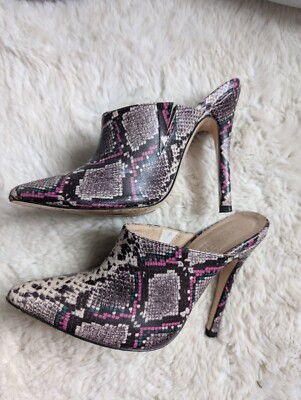 ASOS Snake Print Slip On Stilettos Size UK