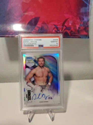 2020 Topps Chrome WWE Auto Daniel Bryan aka Bryan Danielson #/199 Auto PSA 10 - Image 4 of 4