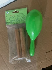 5″ Piccolo Claves + Green Maraca New Pair Tycoon Percussion IQ+ Early Education