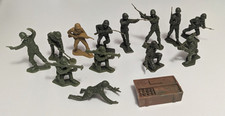 Marx Battleground Soldiers  Medical Crate Plastic Vtg 1960s Lot of 14