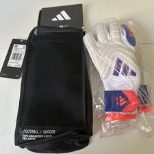 Adidas COPA Goalkeeper League Soccer Gloves GL PRO Size 5- IX3830 White Blue Or
