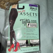 Tights Love Your Assets Flipside Diamond Reversible Shaping Size 5