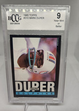 Topps 1985 #310 Mark Duper Miami Dolphins NFL Football BCCG 9 Graded