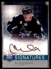 2008-09 Be A Player Hockey Signatures Milan Michalek Sharks S-MM
