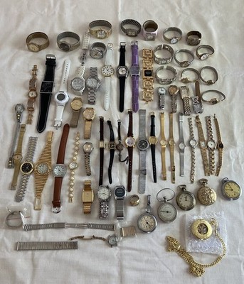 Vintage to Now Men s Women s Watch Lot - Untested Parts or Repair