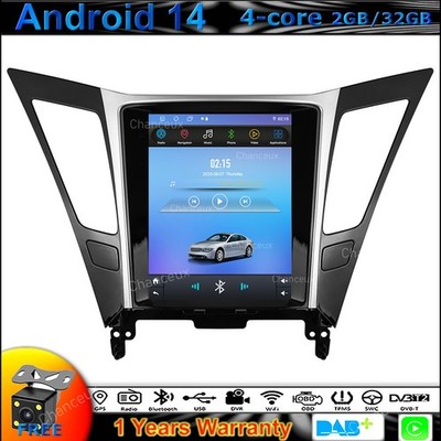 9.7''Android 14 Autoradio Carplay GPS SAT Nav DAB BT For Hyundai Sonata 2011-2015