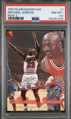 1997-98 Flair Showcase - Michael Jordan #1 Row 2 PSA 8.5