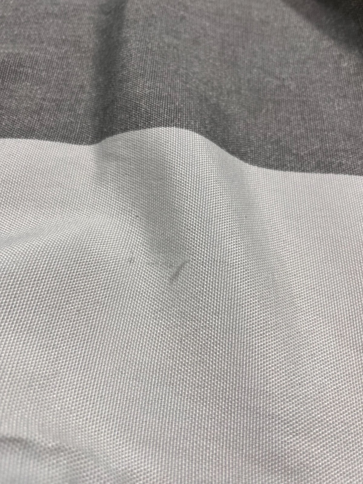 Mainstays-Curtain Panels Set of 2 Gray/ White Stripe approx. 38 x 84 each panel