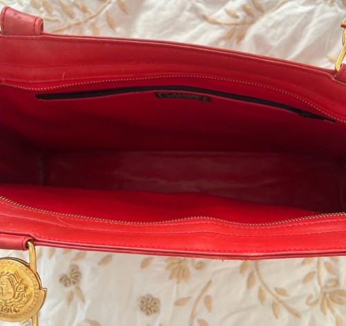 Authentische Versace Vintage Medusa Medaillons Schulter Handtasche - Bild 4 von 14