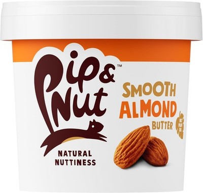 Pip & Nut Almond Butter Natural Nut Butter No Added Sugar Texture Variety 1kg