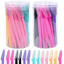 30Pcs Facial Eyebrow Razors Trimmer Shaver Set with Case Safe Blades Removal