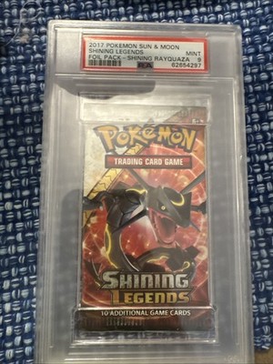 Shining Legends, Sun And Moon Foil Pack Shining  Rayquaza PSA 9￼
