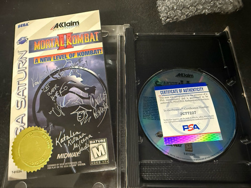 MORTAL KOMBAT II Saturn, DANIEL & CARLOS PESINA, Katalin, Neimeyer AUTOGRAPH PSA - Picture 9 of 10