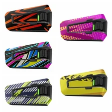 Matte Wrap Sticker Cover x1 For Cardo Packtalk Edge Device Blue Black Yellow