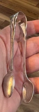 Vintage or  Antique J&H Co. Silver Plated Sugar Tongs EPNS