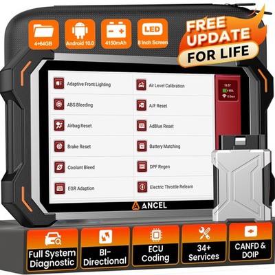ANCEL DS600BT Car OBD2 Diagnosegerät KFZ Auto KFZ Scanner ECU Coding Active TEST