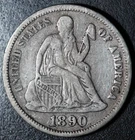 1890-P SEATED LIBERTY DIME