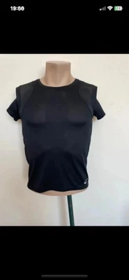 Nike Dri for Running Top Size XS Black Short Sleeve Round Neck - Image 1 of 4