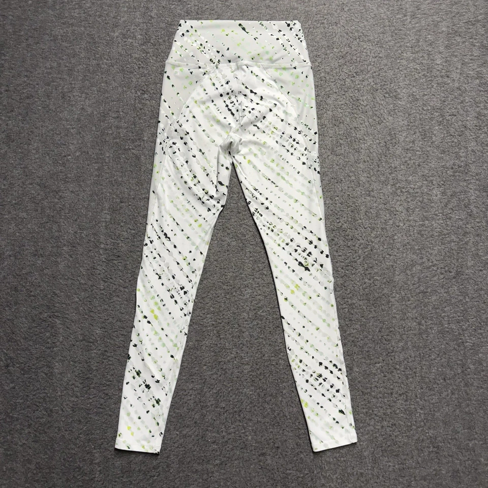 Leggings Fabletics de talle alto declaración PowerHold para mujer XS* blanco/gris manchado Foto 2 de 4