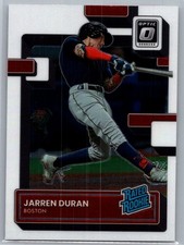 Jarren Duran 40 2022 Donruss Optic RC Rookie Boston Red Sox Card