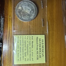 1963 Mexico 1 Peso Jose Maria Morelos .100 Coin Silver, Un Peso Plata .100.