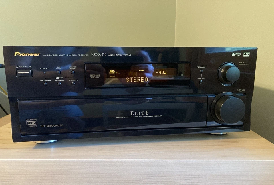 Pioneer Elite Receiver VSX-36TX - 5.1 Surround - 100 WPC - Tested & Working - Image 2 of 4