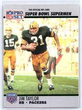 Jim Taylor 1990-91 Pro Set Super Bowl XXV Silver Anniversary Commemorative 132