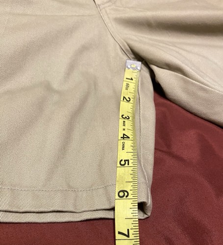 US POLO ASSOCIATION Uniform Shorts Boys Size 16 Tan Khaki Chino Flat Front - Picture 15 of 17