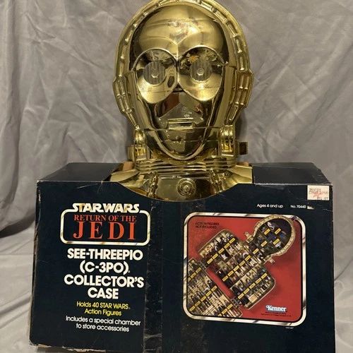1983 C-3PO See-Threepio Collector's Case STAR WARS Vintage W/original Packaging