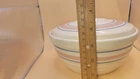 Charming Vintage McCoy Stonecraft Casserole Dish – Pink & Blue Stripes