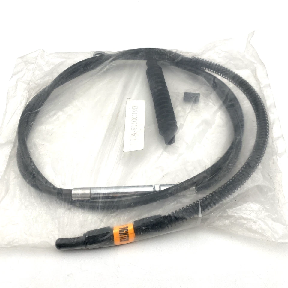 LA Choppers LA-8110C19B Black Stainless Steel Clutch Line 07-14 Harley Softail - Image 3 of 4