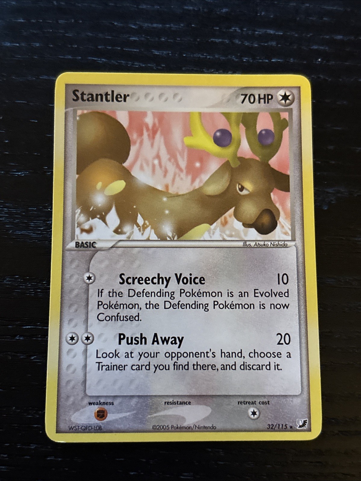 Stantler Non-Holo Pokemon Unseen Forces 2005 #32 FREE SHIPPING