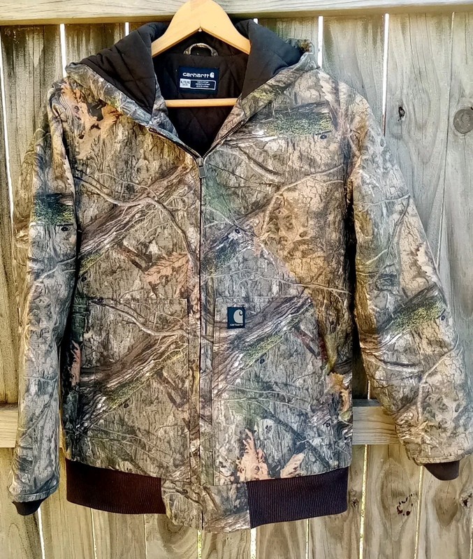 Women's Carhartt Camo Hoodie Jacket Size XL (18-20) Model No. OJ8579-B 2023