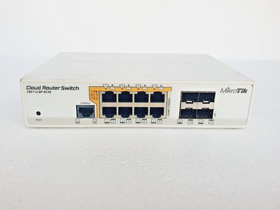 MIKROTIK CRS112-8P-4S-IN 8x Gigabit Ethernet Smart Switch with PoE-out, 4x SFP c