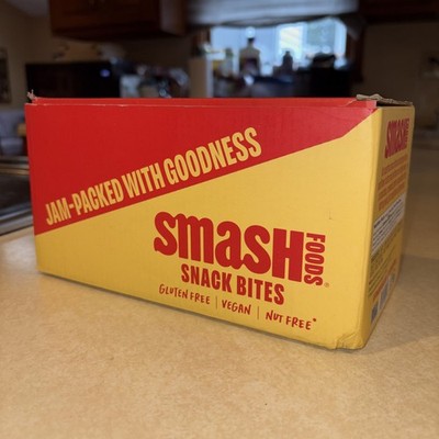 Smash Foods Energy Bites Variety Pack - 5 Vegan Gluten-Free Snack Balls, 8 Packs